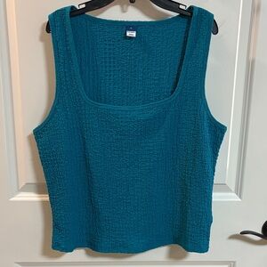 OLD NAVY Pucker Tank Top - Fermented Jade